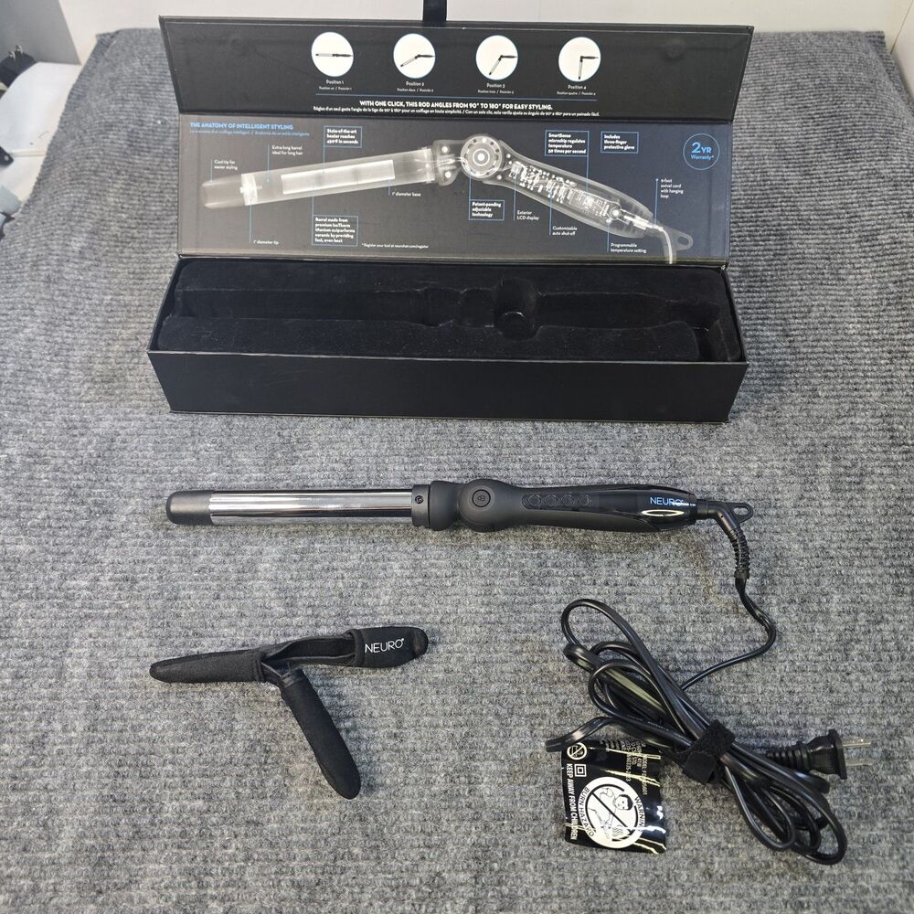 Paul Mitchell Neuro Angle Bendable Titanium Curling Iron 1” Rod Beach Waves (D)